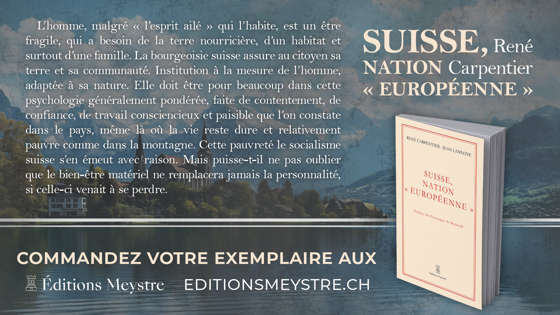 Suisse, nation « européenne » | René Carpentier - Jean Lannoye