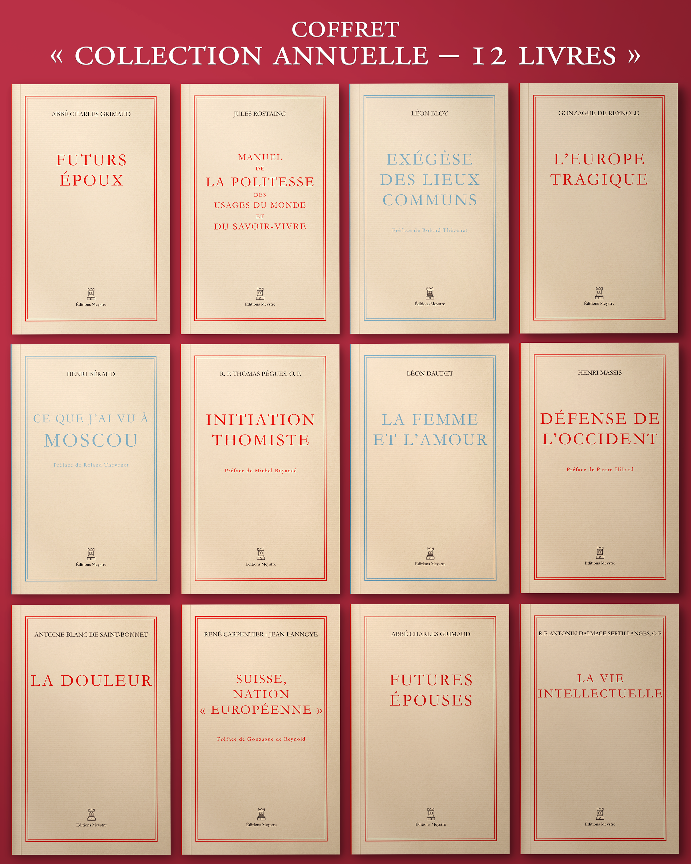 Coffret « Collection annuelle – 12 livres »