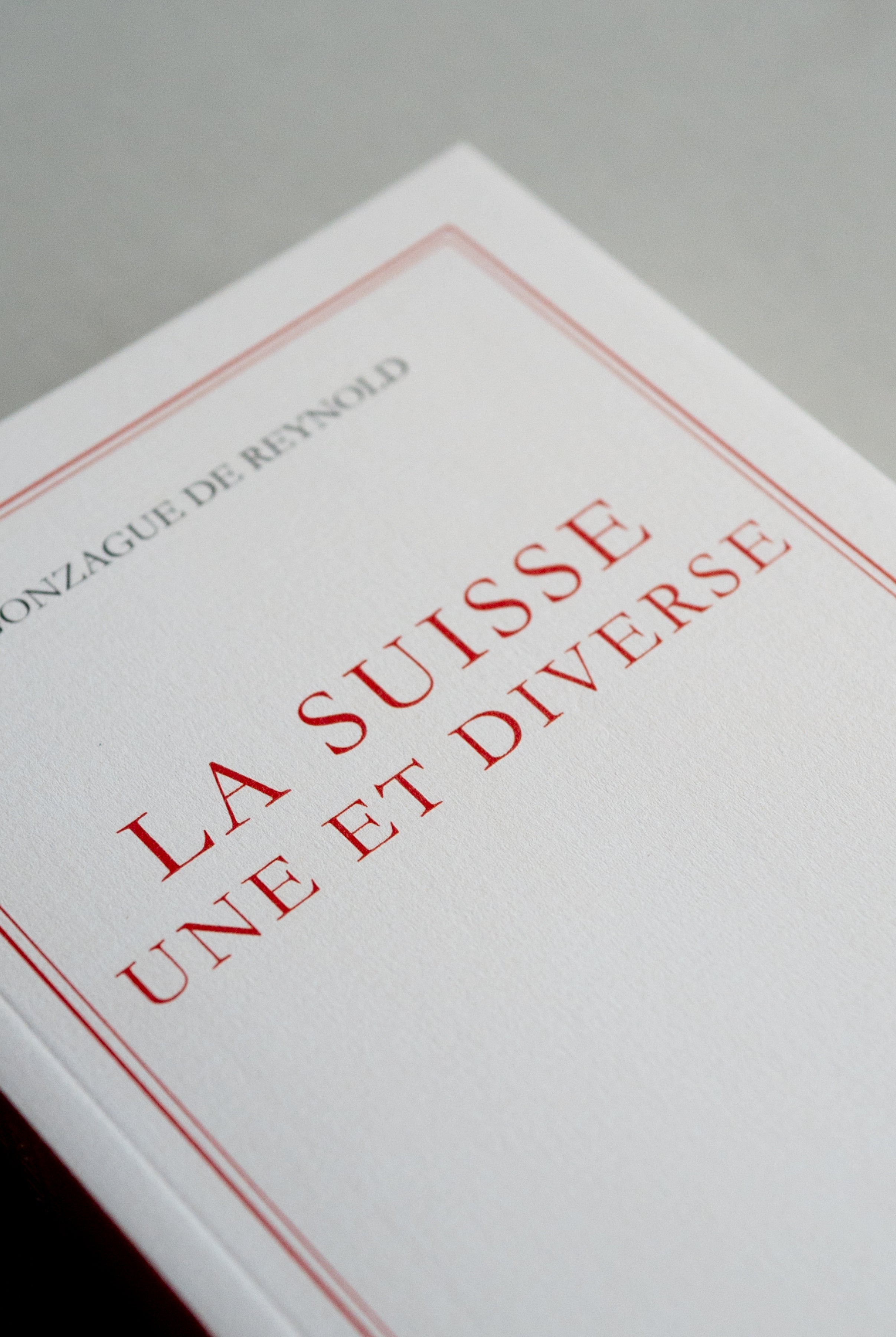 La Suisse une et diverse | Gonzague de Reynold