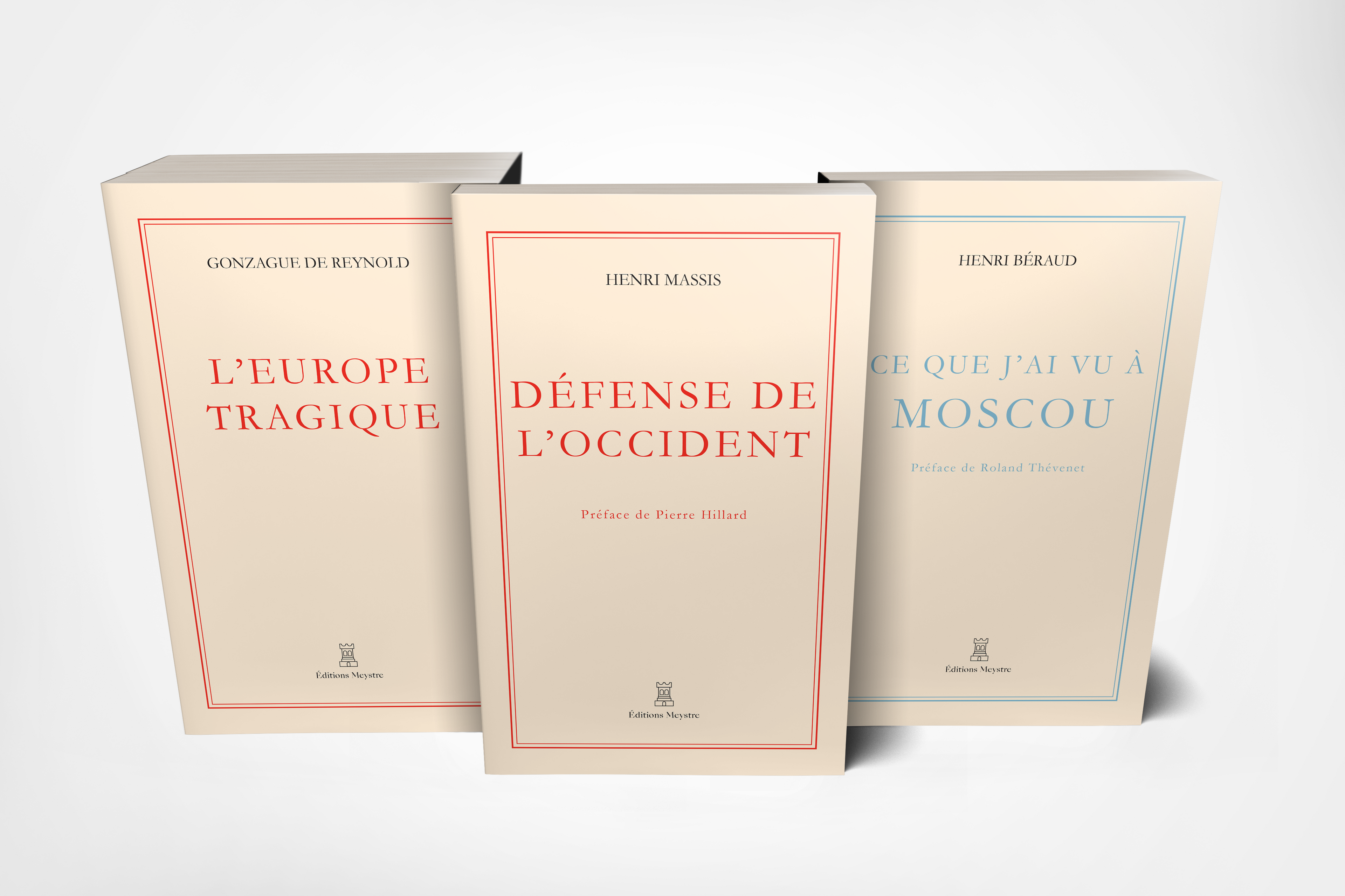 Coffret « Redécouvrir l’âme de l’Europe » | Henri Massis, Gonzague de Reynold, Henri Béraud
