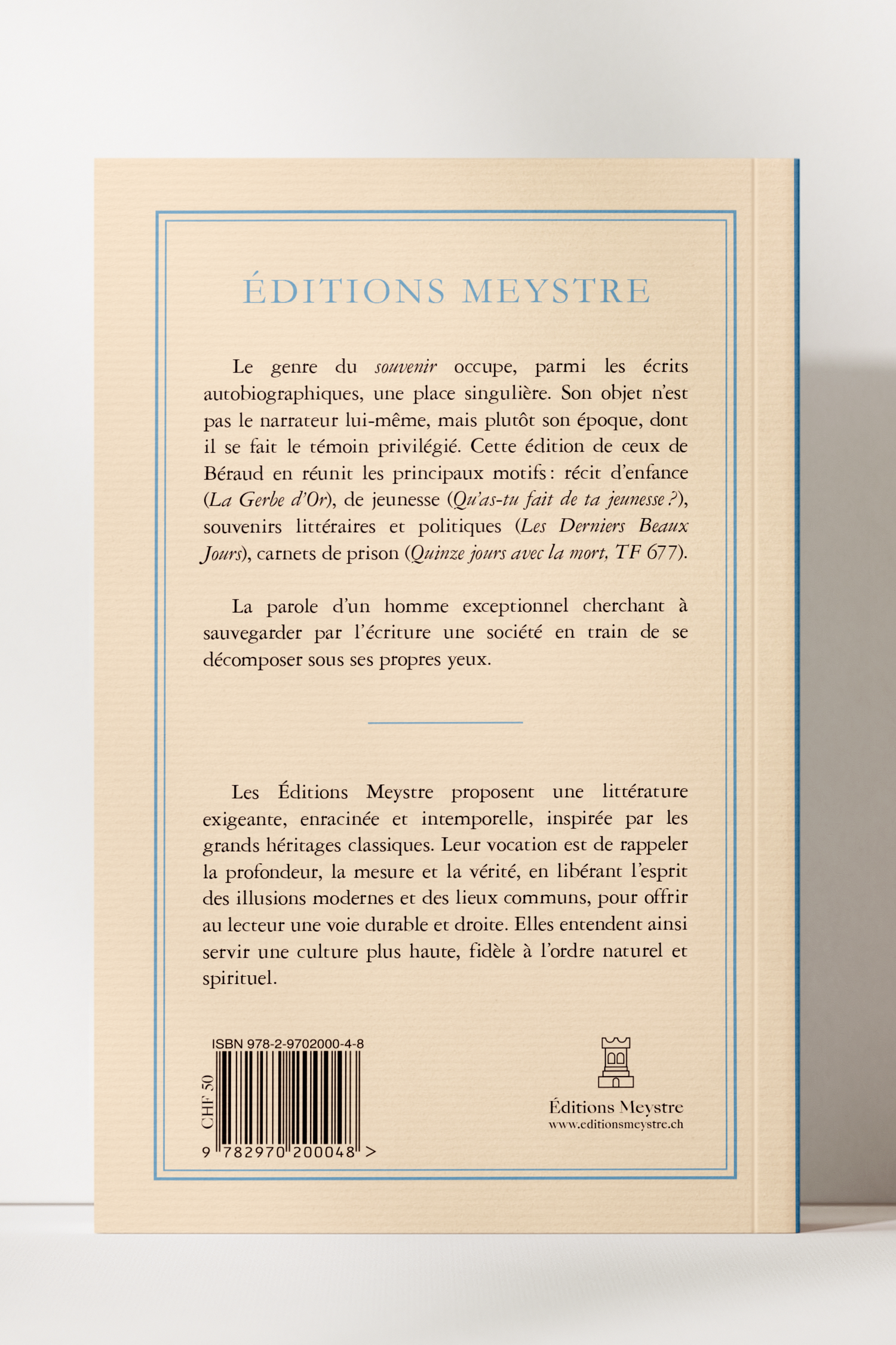 Souvenirs et récits autobiographiques | Henri Béraud